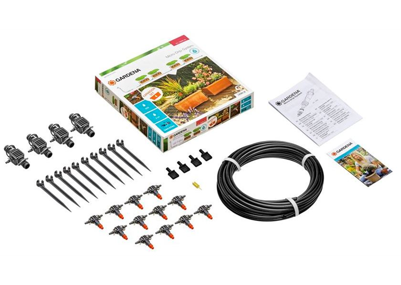 Kit d'extension d'arrosage pour jardinière Micro-Drip-System Gardena Micro-Drip-System