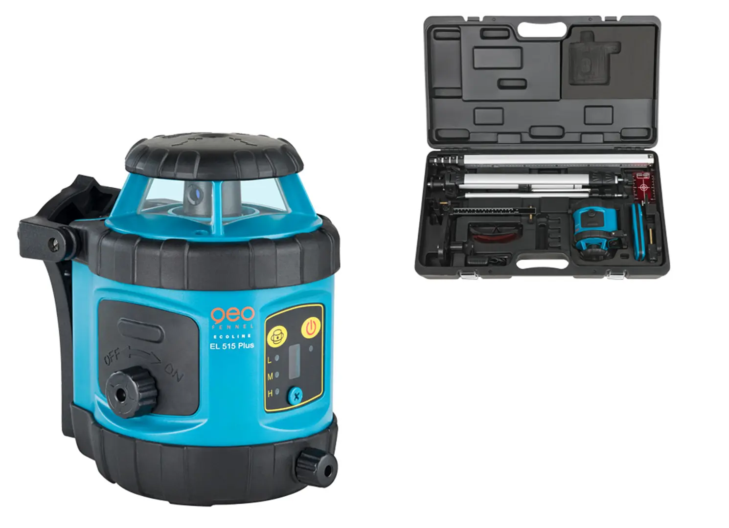 Niveau laser avec trépied et latte à niveler Geo-Fennel EL 515 Plus set maxi box