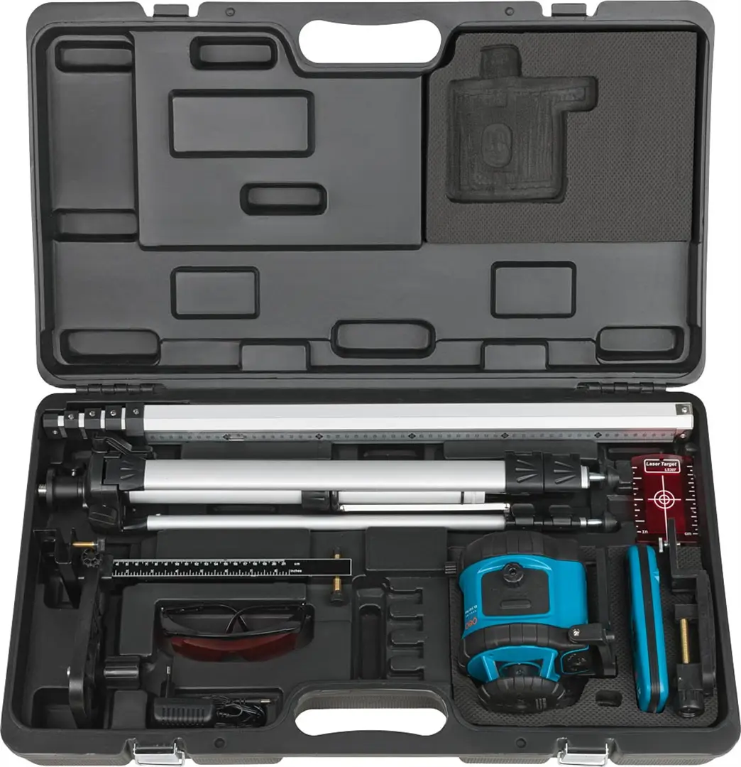 Niveau laser avec trépied et latte à niveler Geo-Fennel EL 515 Plus set maxi box