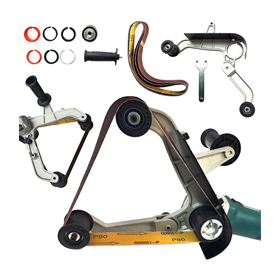 Accessoire pour le meulage de tuyaux avec une bande abrasive Glob GT01-00