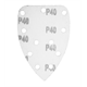 Papier de verre 140x140x80mm, K40, 5pcs. Graphite 54H009