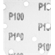 Papier de verre 140x140x80mm, K100, 5pcs. Graphite 54H012