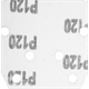 Papier de verre 140x140x80mm, K120, 5pcs. Graphite 54H013