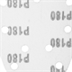 Papier de verre 140x140x80mm, K180, 5pcs. Graphite 54H014