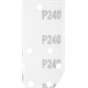 Papier de verre 140x140x80mm, K240, 5pcs. Graphite 54H015
