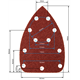 Papier de verre 140x140x80mm, K240, 5pcs. Graphite 54H015