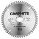 Lame de scie circulaire 165x20mm, 60 dents Graphite 55H689