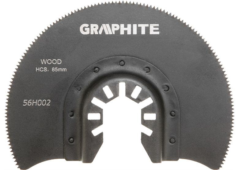 Lame de scie demi-ronde HCS pour bois, 85 mm Graphite 56H002
