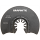 Lame de scie demi-ronde HCS pour bois, 85 mm Graphite 56H002