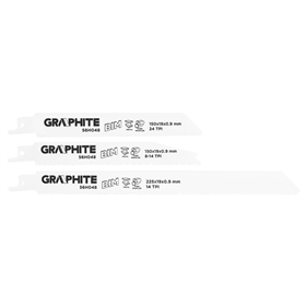 Lames de scie sabre, 3 pcs. Graphite 56H048