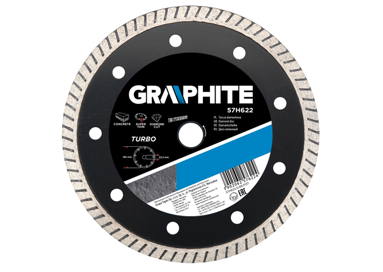 Disque diamant 125x22.2mm Graphite 57H621