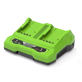 Chargeur à double emplacements 24 V 2 A Greenworks G24X2UC2