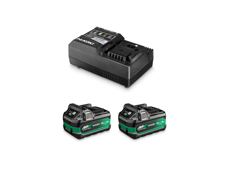 Kit de démarrage 18V: Batterie 2x2,5Ah BSL36A18X + chargeur UC18YSL3 Hikoki UC18YSL3 WHZ