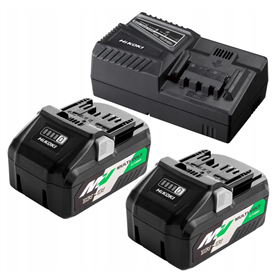 Kit de démarrage 18 V : batterie 2x4,0 Ah BSL36B18X + chargeur UC18YSL3 Hikoki UC18YSL3 WJZ