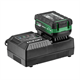 Kit de démarrage 18 V : batterie 2x4,0 Ah BSL36B18X + chargeur UC18YSL3 Hikoki UC18YSL3 WJZ