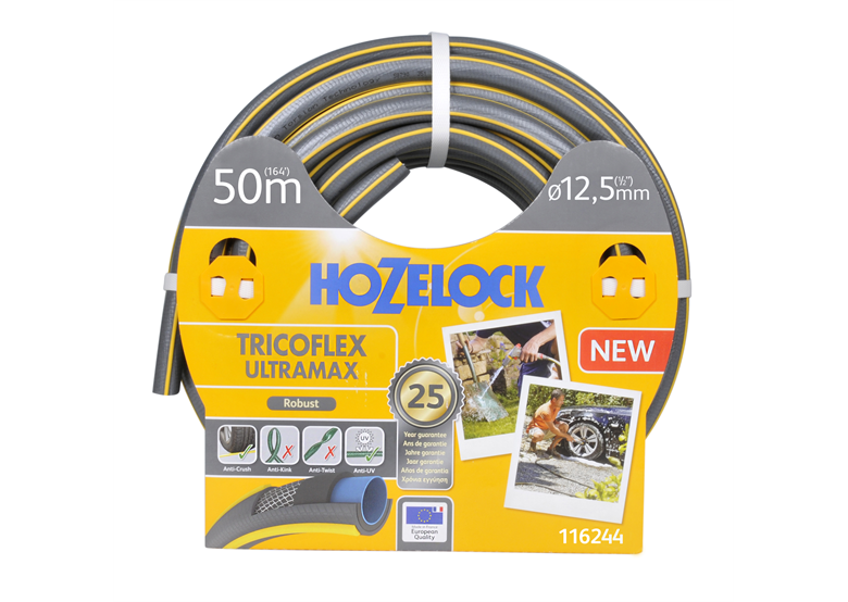 Tuyau d'arrosage 1/2" 50 m 5 couches TRICOFLEX ULTRAMAX TNT Hozelock 116244