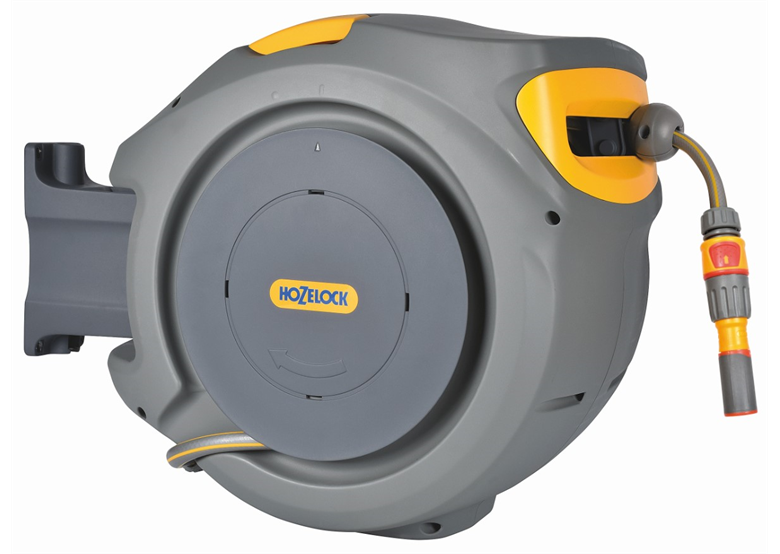 Dévidoir automatique avec support mural Auto Reel avec tuyau 1/2" 20m SELECT et 5 accessoires Hozelock 2401