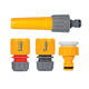 Dévidoir compact pour tuyau d'arrosage 1/2" 25m avec tuyau et ensemble d'arroseurs 6pcs.. Hozelock 2415