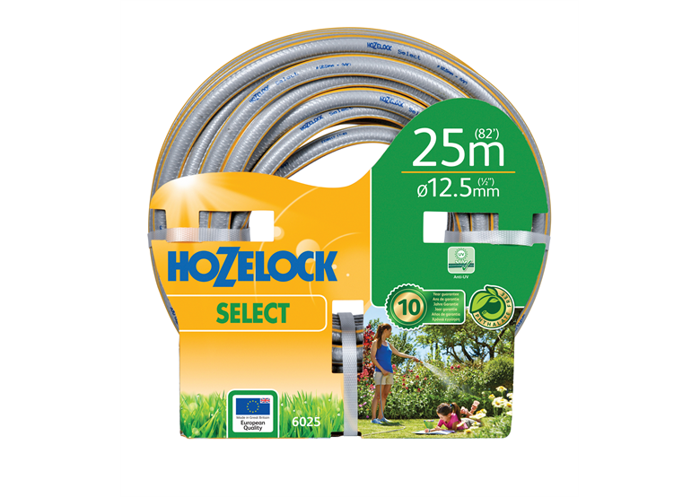Tuyau d'arrosage 1/2" 25m 4 couches SELECT Hozelock 6025