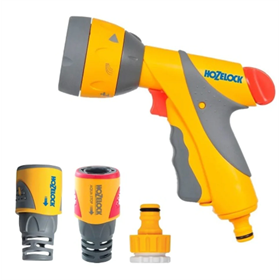 Ensemble avec arroseur à pistolet 1/2"-5/8" Hozelock Plus 2351