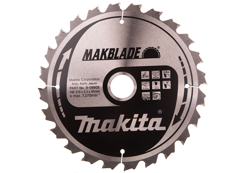 Disque MAKBLADE 216x30mm T24 Makita B-08903