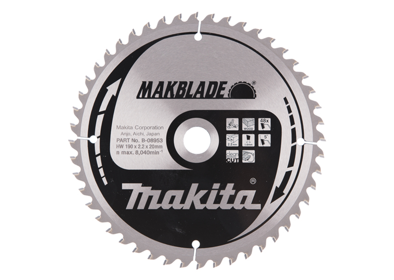 Disque MAKBLADE 190x20mm T48 Makita B-08953