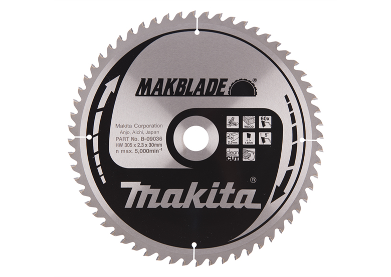 Disque MAKBLADE 305x30mm T60 Makita B-09036