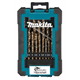 Forets à métaux HSS-Co (alliage cobalt), DIN 338, set ProBox de 19 pièces Makita D-67561