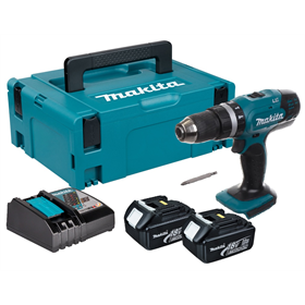 Perceuse-visseuse à percussion Makita DHP453RFJ 2x3.0Ah