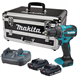 Perceuse-visseuse à percussion Makita DHP490WVX7 2x2.0Ah