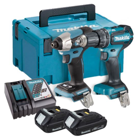 Ensemble d'outils 18V Makita DLX2414AJ 2x2,0Ah MAKPAC 3