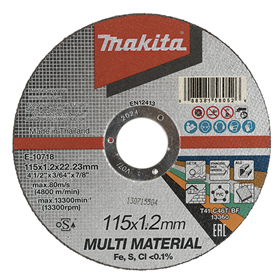 Disque à tronçonner 115x22.23x1.2mm Makita E-10718