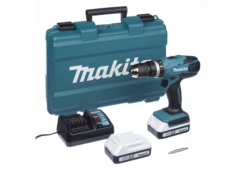 Perceuse-visseuse à percussion Makita HP457DWE 2x1,3Ah