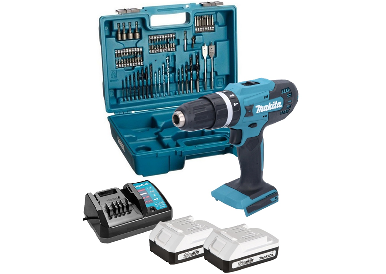 Perceuse-visseuse à percussion Makita HP488D007 2x2.0Ah