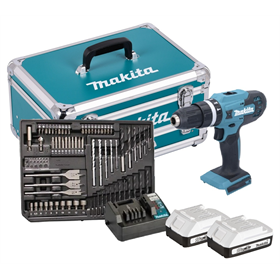 Perceuse-visseuse à percussion Makita HP488D008 2x2.0Ah