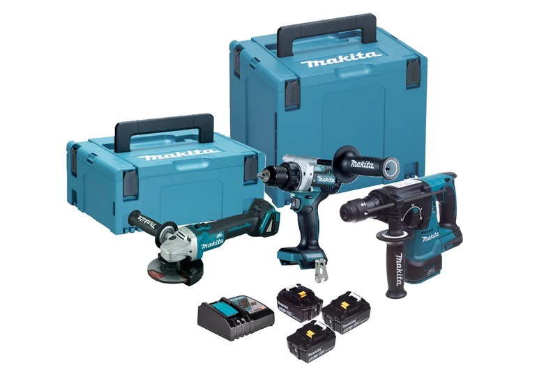 Ensemble d'outils 18V Makita LXT DLX3202TJ 3x5.0Ah
