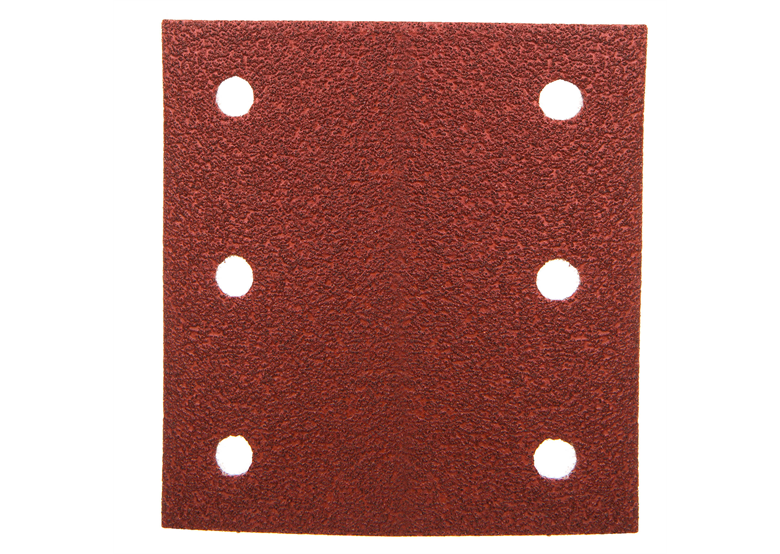 Papier abrasif velcro 114 x 102 mm (6 ouvertures) grain, 80, 10pièces Makita P-33102