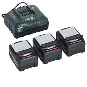 Ensemble de 3 batteries 4.0Ah + 1 chargeur ASC 55 Metabo 685049000_P