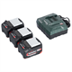 Ensemble de 3 batteries 4.0Ah + 1 chargeur ASC 55 Metabo 685049000_P