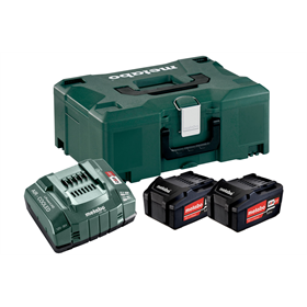 Kit de 2 batteries 18V Li-Power 5.2Ah avec chargeur ASC 30-36V en MetaLoc Metabo 685065000