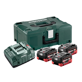 Kit de 3 batteries 18V LiHD 5.5Ah et chargeur ASC 30-36V en MetaLoc Metabo 685069000