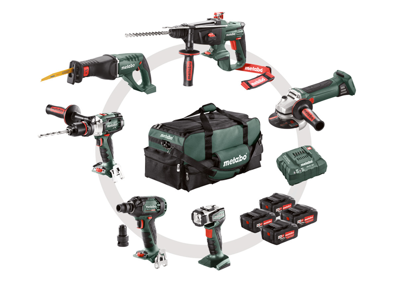 Kit d'outils Metabo Combo Set Construction 6.1