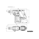 Marteau combiné SDS-Plus Metabo KH 18 LTX BL 24