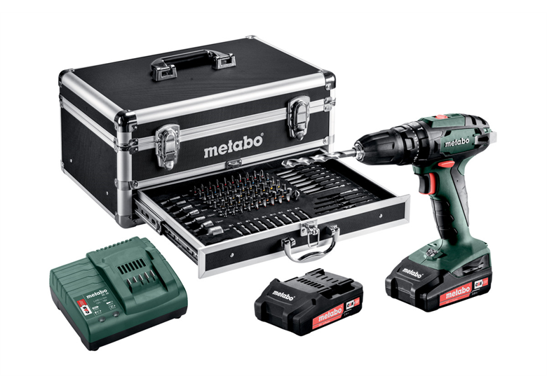 Perceuse-visseuse à percussion avec accessoires Metabo SB 18 Set