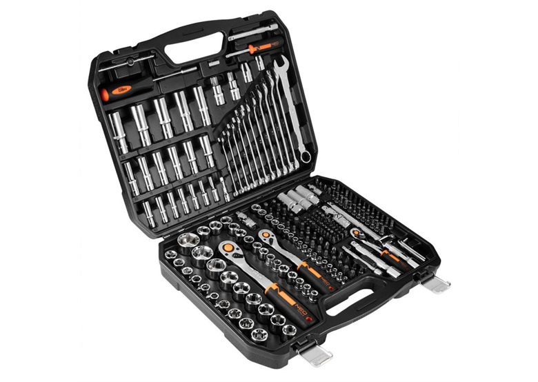 Coffret de clés à douilles 1/2", 3/8", 1/4", 219 pcs, CRV Neo 10-076