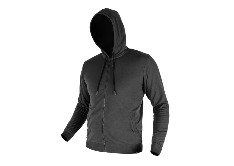Sweat-shirt zippé COMFORT à capuche, gris Neo 81-514-L