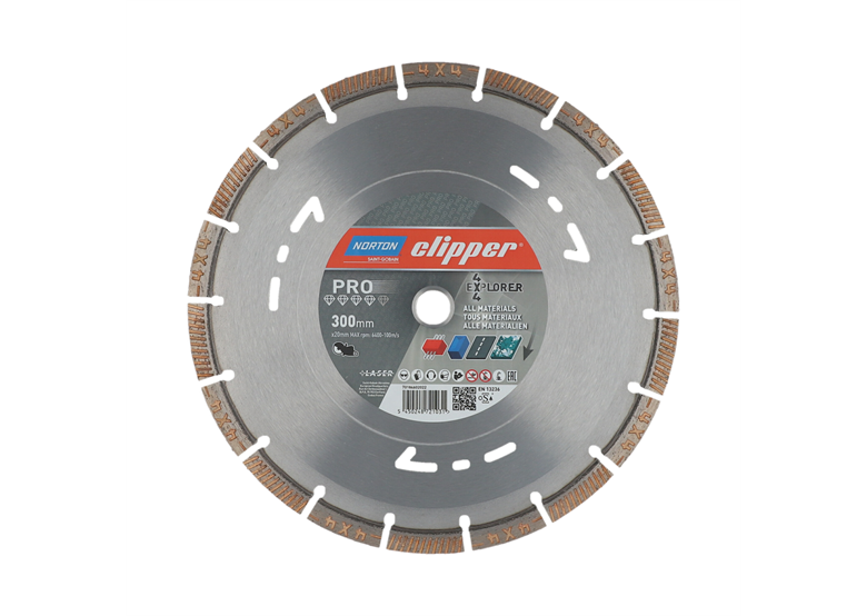 Disque diamant 300x25,4mm Norton Clipper PRO 4x4 Explorer