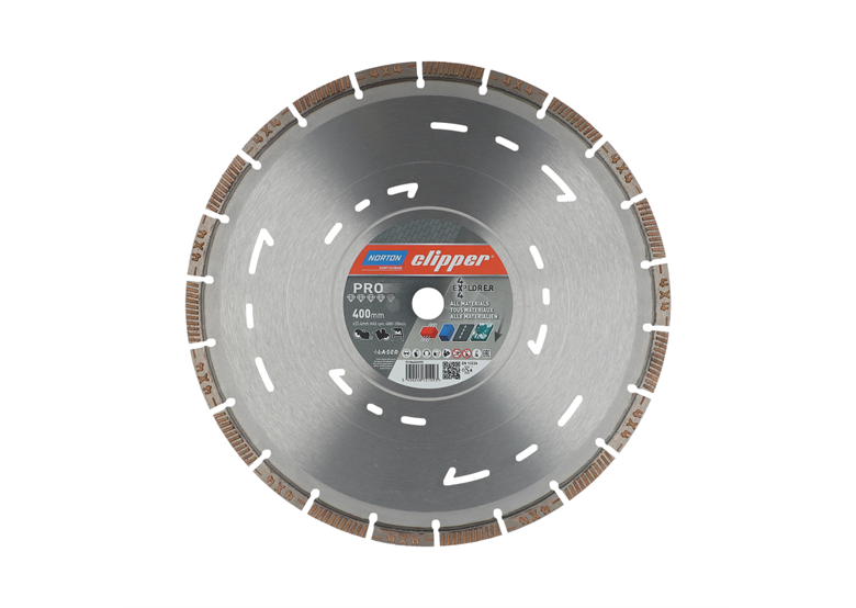 Disque diamant 400x25,4mm Norton Clipper PRO 4x4 Explorer