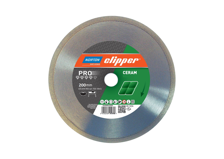 Disque diamant 200x25,4mm Norton PRO Ceramic