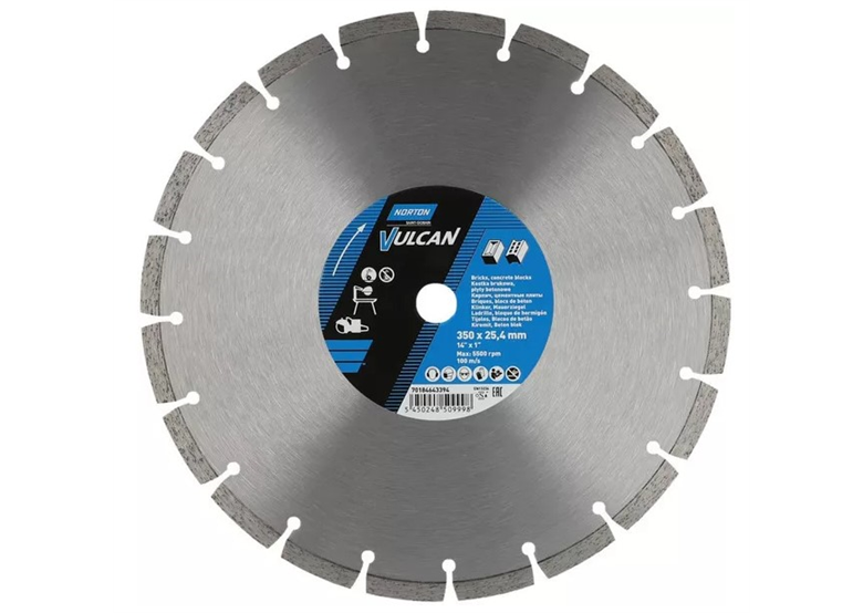 Disque diamant 350x25,4mm Norton Vulcan Universal
